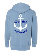 Load image into Gallery viewer, Live Life Anchored Hooded Fleece