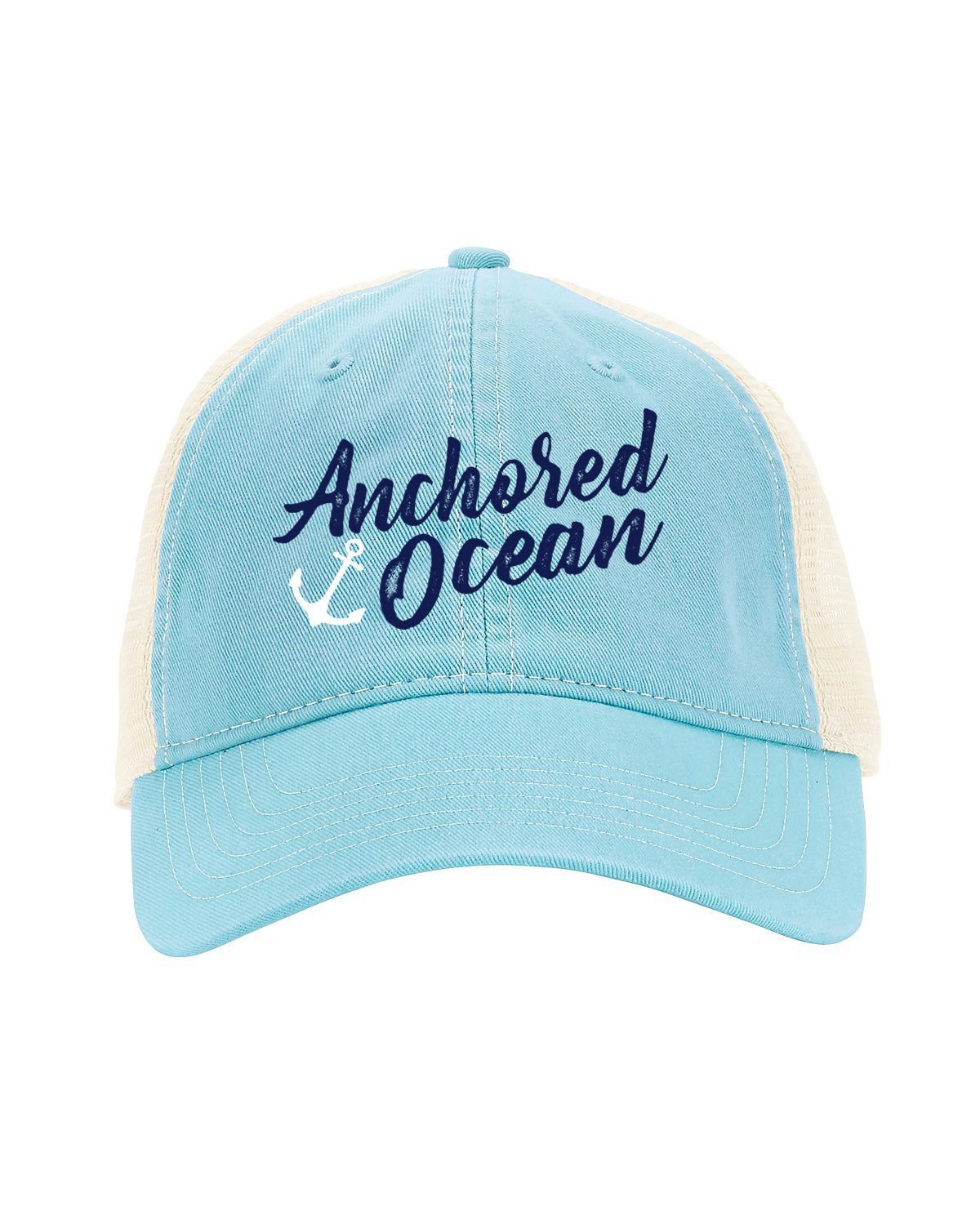 Anchor Unstructured Trucker Hat – Anchored Ocean
